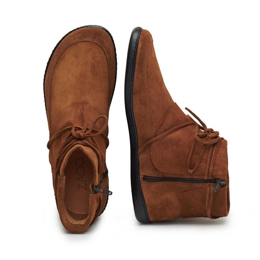 QEBEQ Cognac - ZAQQ Barfußschuhe